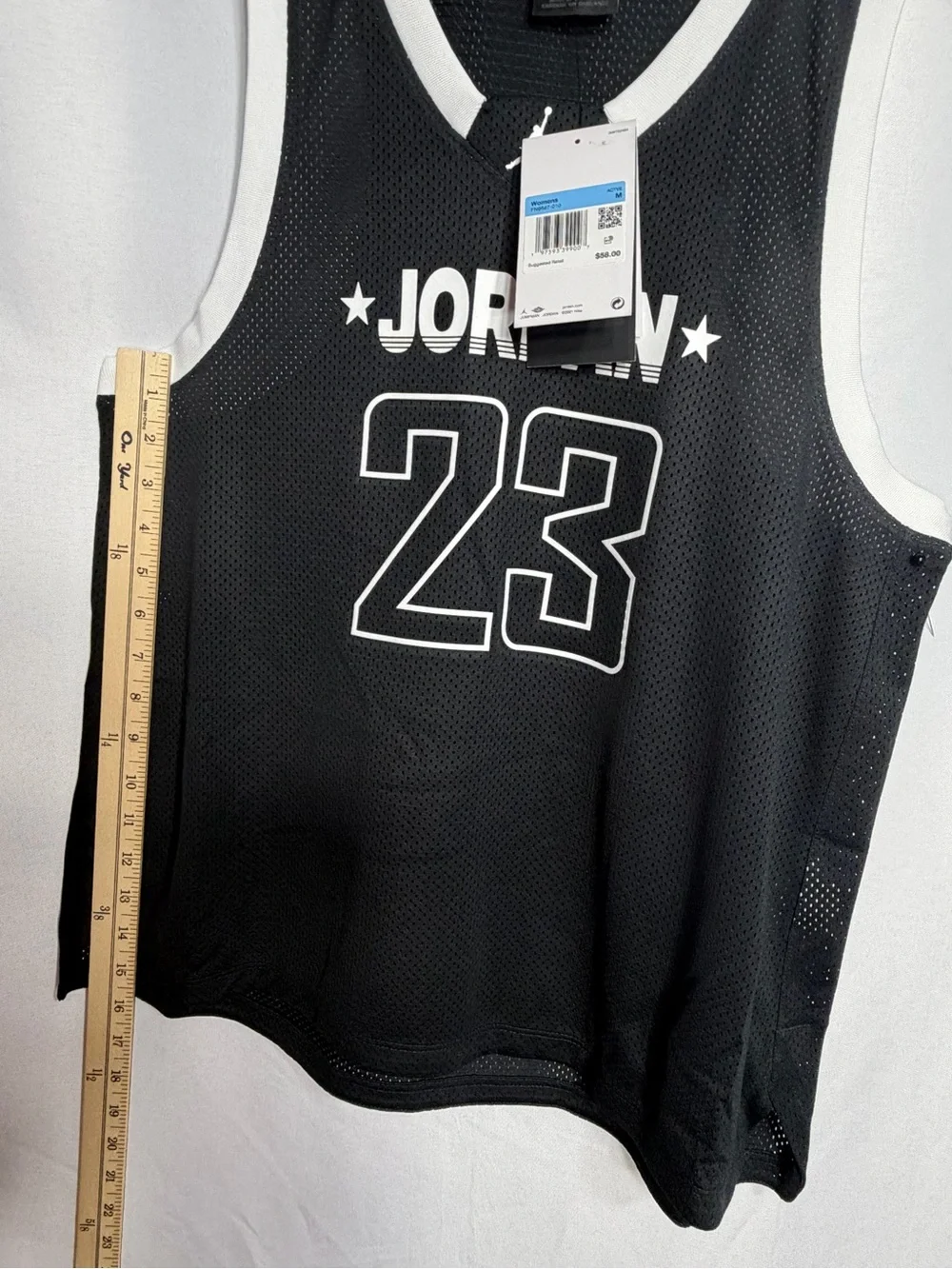 Jordan Black and White 23 Mesh women’s  Basketball Jersey size M